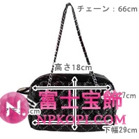 シャネルスーパーコピー 2012年春夏新作　ナイロンチェーンショルダーバッグ ブラック A50631aaer